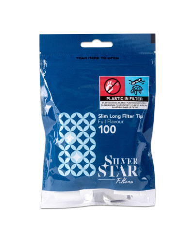 Фільтри для самокруток Silver Star Slim Long (100 шт)