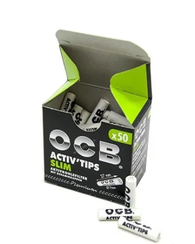 Фільтри для самокруток OCB Activ SLIM 50 шт.