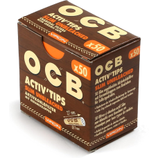 Фільтри для самокруток OCB Activ SLIM Virgin 50 шт.