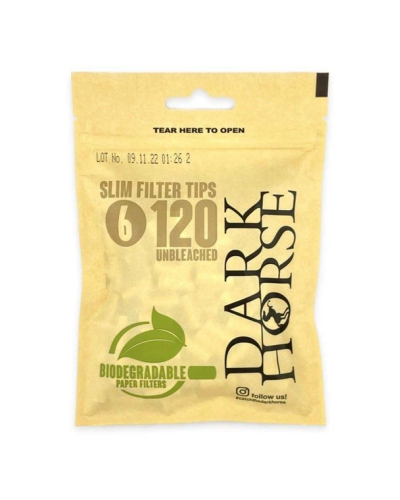 Фильтры для самокруток Dark Horse Slim Bio (120 шт)