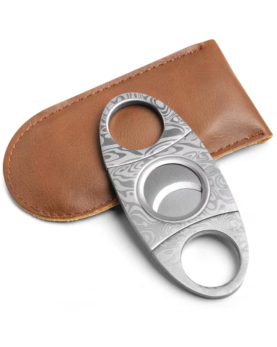 Гільйотина для сигар з чохлом (Срібляста)