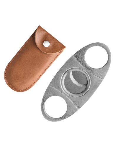 Гільйотина для сигар з чохлом (Срібляста)