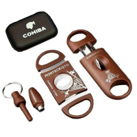 Набір для сигар Montecristo 3 в 1 у кейсі (дирокол, 2 гільйотини) 