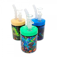 Бонг-чашка Glass Cup скло/пластик в різних кольорах