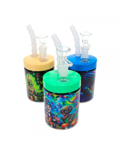 Бонг-чашка Glass Cup скло/пластик в різних кольорах