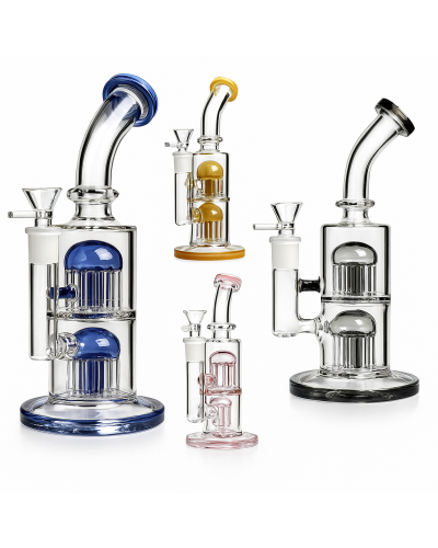 Бонг стеклянный Double Arms Bent 28см