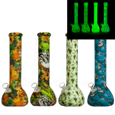 Бонг силіконовий Glow Print Beaker 35см