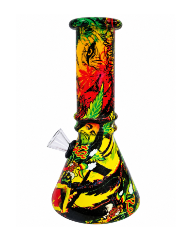 Бонг стеклянный "Bob Marley" 15 см