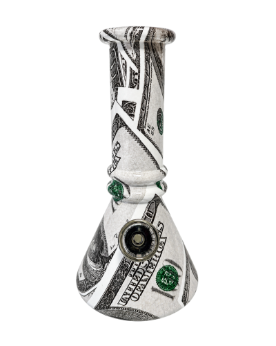 Бонг скляний "Money" 15 см Бонг скляний "Money" 15 см