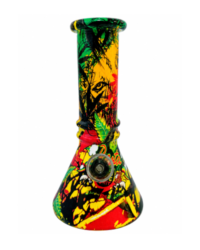 Бонг стеклянный "Bob Marley" 15 см Бонг стеклянный "Bob Marley" 15 см