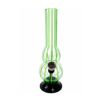 Бонг акриловый "Stripes Green" 16 см 