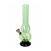 Бонг акриловый "Stripes Green" 16 см 