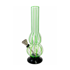 Бонг акриловий "Stripes Green" 16 см 