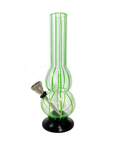 Бонг акриловий "Stripes Green" 16 см