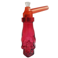 Бонг туристичний TOPPUFF зі склянною колбою "череп"