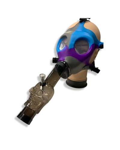 Бонг-маска Gas Mask синьо-фіолетова