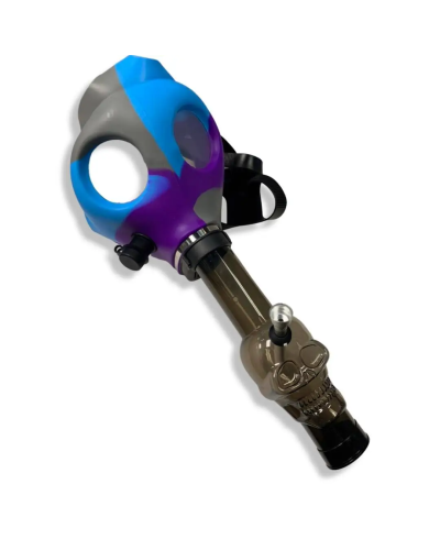 Бонг-маска Gas Mask синьо-фіолетова