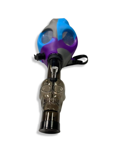 Бонг-маска Gas Mask синьо-фіолетова