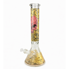 Бонг скляний "Golden Scull" (42 cm)