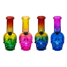 Бонг скляний "Череп" (15 cm)