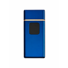 Зажигалка сенсорная USB Blue (спираль)
