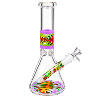 Бонг скляний "Classic Beaker Various Print" (25,5 cm)