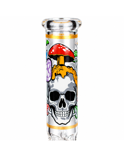 Бонг скляний "Acid Mushroom Skull" (26 cm) Бонг скляний "Acid Mushroom Skull" (26 cm)