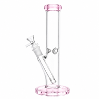 Бонг скляний Classic Small Tube 26 см Рожевий