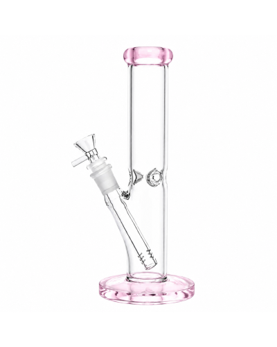 Бонг скляний Classic Small Tube 26 см Рожевий