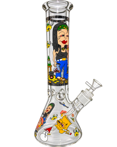 Бонг стеклянный "Cartoon Weed Trip" Simpsons 35 см Бонг стеклянный "Cartoon Weed Trip" Simpsons 35 см