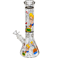 Бонг стеклянный "Cartoon Weed Trip" 35 см 