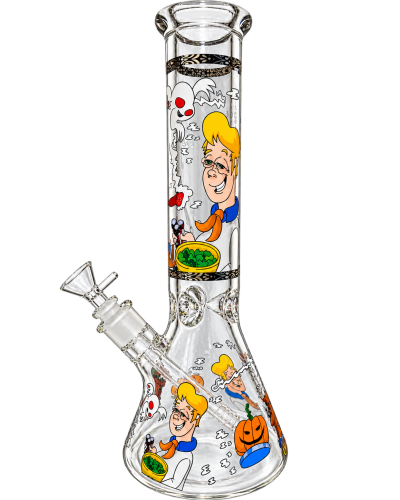 Бонг стеклянный "Cartoon Weed Trip" 35 см Бонг стеклянный "Cartoon Weed Trip" 35 см