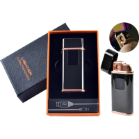 Запальничка сенсорна USB Shell Black (спіраль)