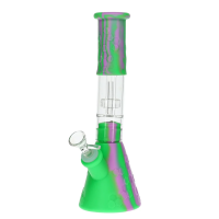 Бонг модульний Classic Beaker "BeeHive" 27 см з перколятором фіолетово-зелений