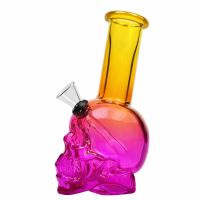 Бонг скляний "Череп" 15 см