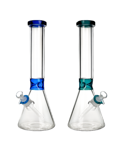 Бонг стеклянный "High Beaker Color" (38 cm)