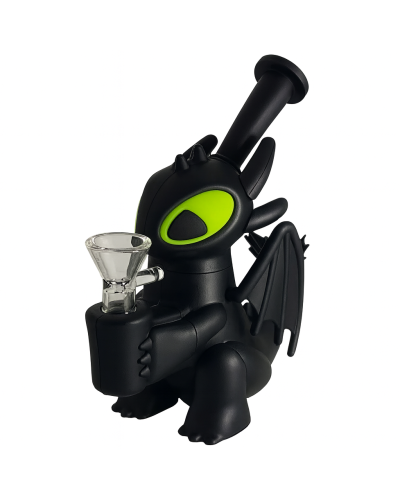 Бонг силіконовий Дракон "Toothless Dragon" чорний