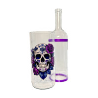 Водник із скла "Skull" прозорий