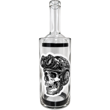 Водник из стекла "Skull Helmet" прозрачный