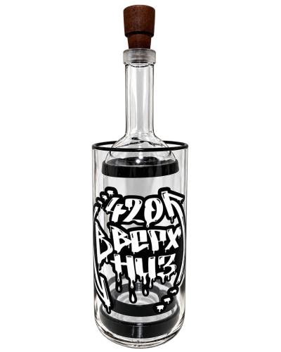 Водник із скла "420 вверх-вниз" прозорий
