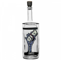 Водник із скла "Money" прозорий