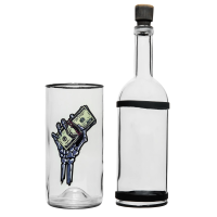 Водник із скла "Money" прозорий