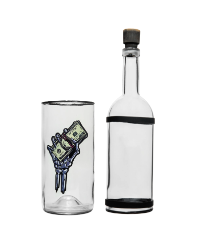 Водник із скла "Money" прозорий