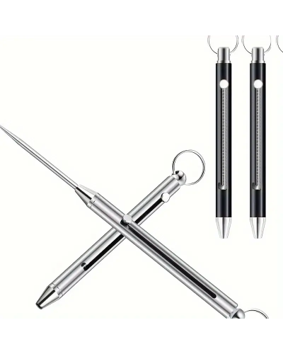 Голка-брелок багатофункціональна Фіолетова (складна + чохол)