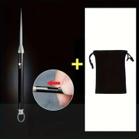 Голка-брелок багатофункціональна Чорна (складна + чохол)