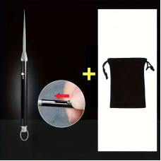 Голка-брелок багатофункціональна Чорна (складна + чохол)