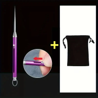 Голка-брелок багатофункціональна Фіолетова (складна + чохол)