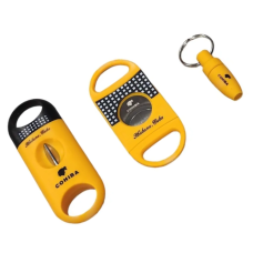 Набір Cohiba 3 в 1 жовтий (дирокол, 2 гільйотини)