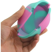 Попільниця силіконова кругла (Різнокольорова)