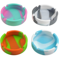 Попільниця силіконова кругла (Різнокольорова)
